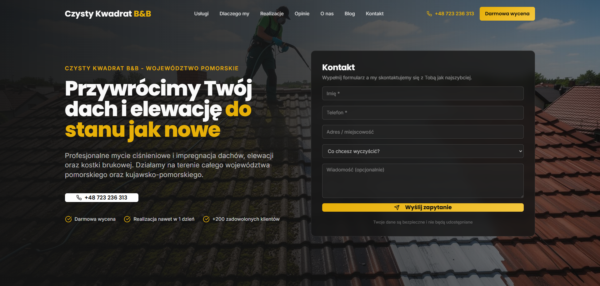 Strona Czysty Kwadrat PRO